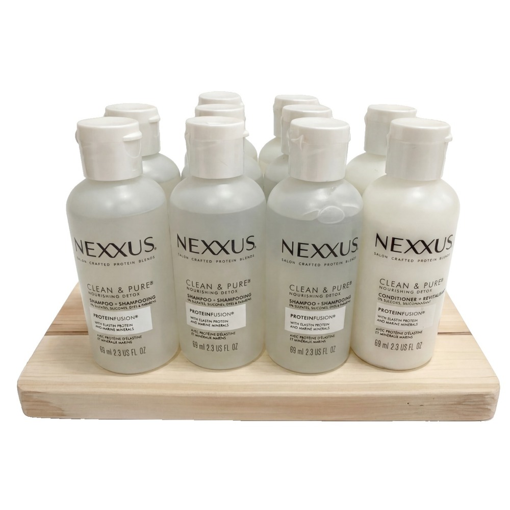 10 Nexxus Clean & Pure Nourishing Detox 8 Shampoo 2 Conditioner  3 fl oz Travel